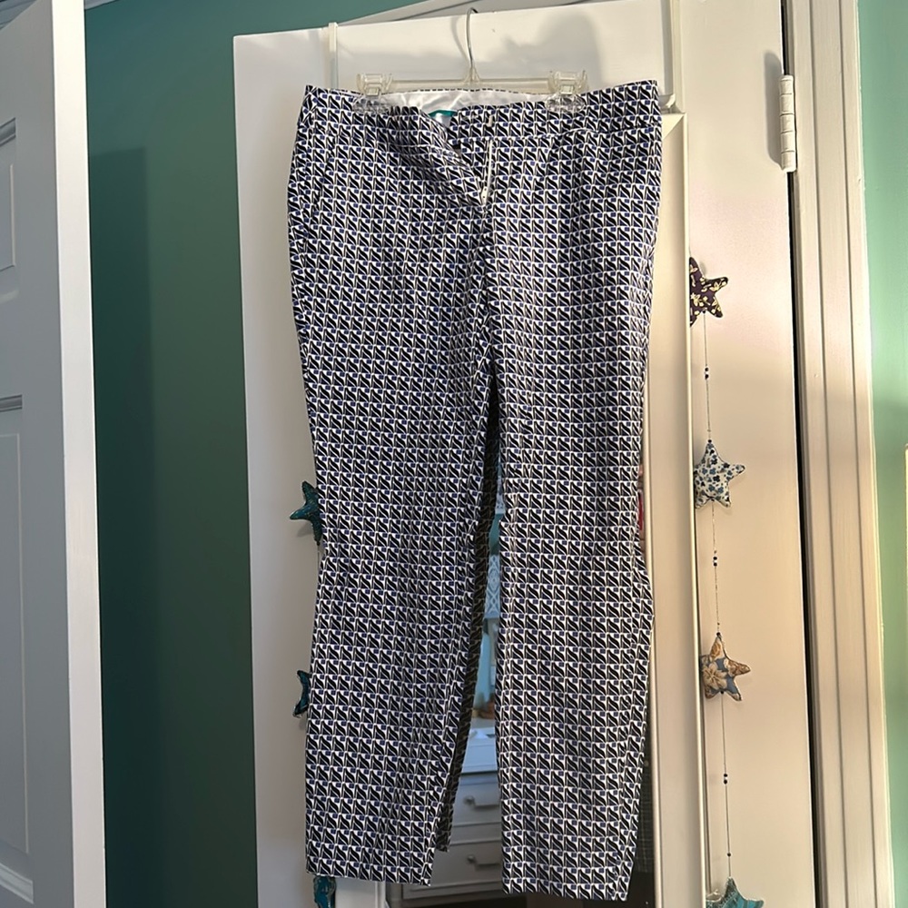 Kenar pants blue/black/white print Size 2